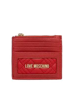 Portafoglio Quilted Pu - Rosso