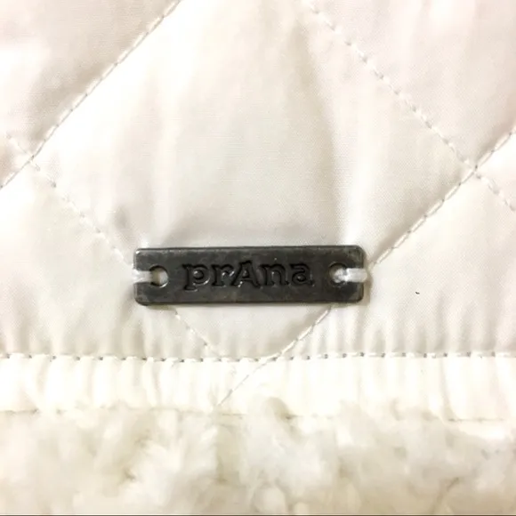 PrAna Good Lux Sherpa/Quilted Winter Jacket Ivory