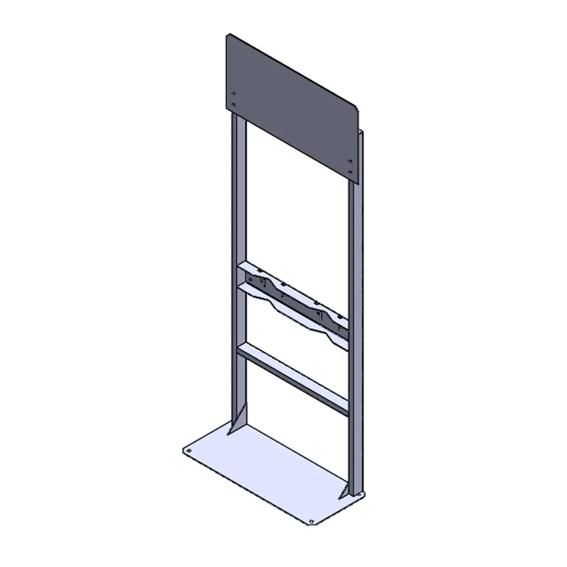 Process Station Gas Cylinder Rack with Plate (1x2)