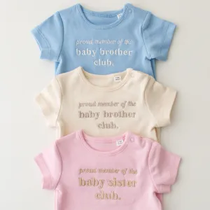 Proud member baby sibling Signature Baby Bodysuit