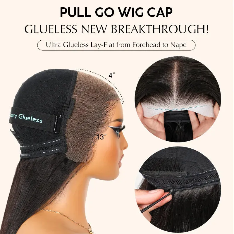Pull Go 13x4 Lace Bob Wig Rich Brown Yaki Straight Lace Frontal Wig Silk Press Glueless Hair