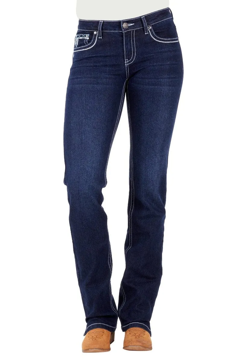 Pure Western Jeans Womens Raina Straight Leg