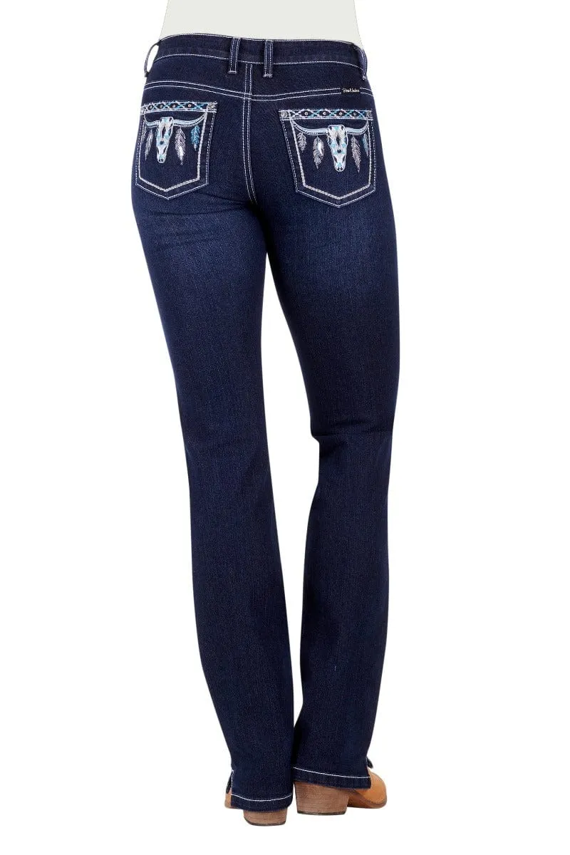 Pure Western Jeans Womens Raina Straight Leg
