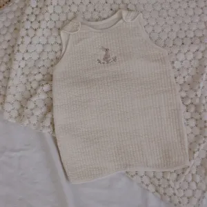 Quilted Bunny Sleep Vest, Ivory (1-2y)