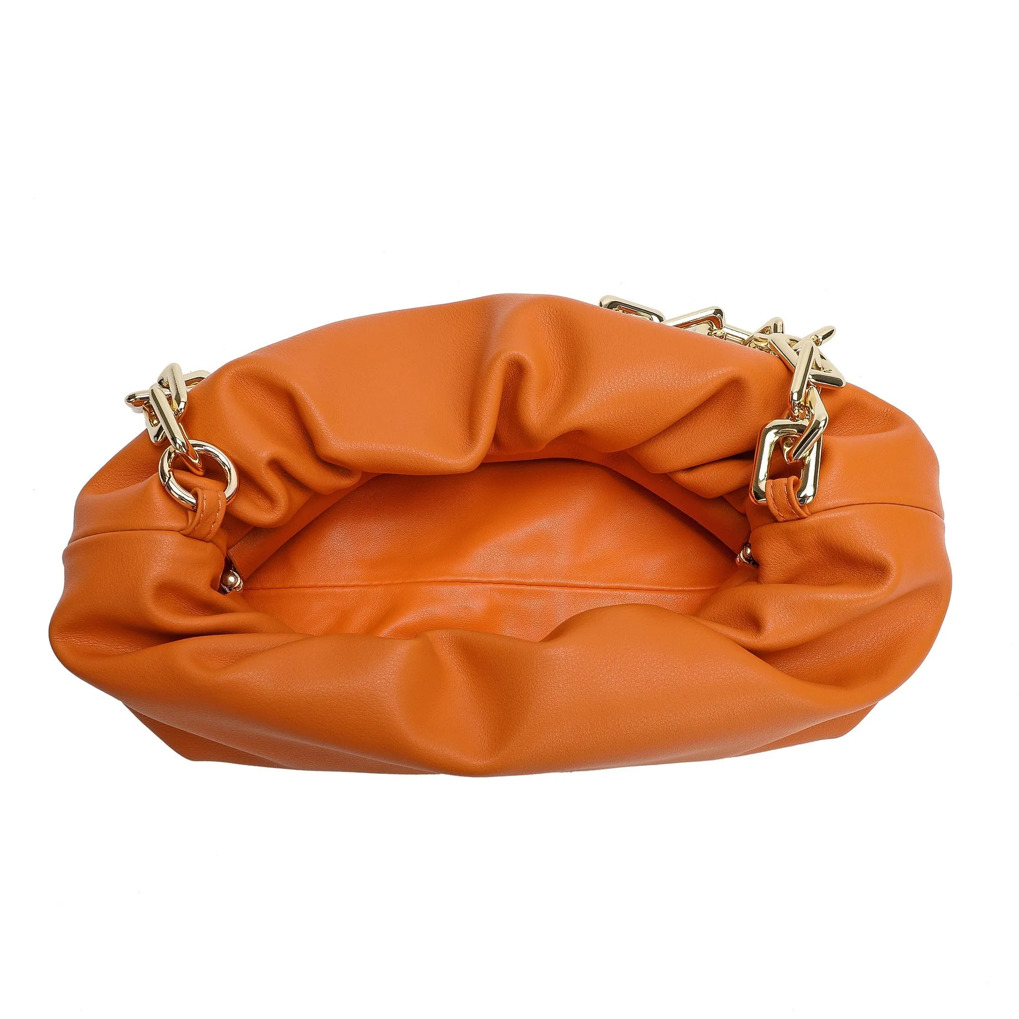 Quilted Sheepskin Leather Large Pouch/Shoulder Bag