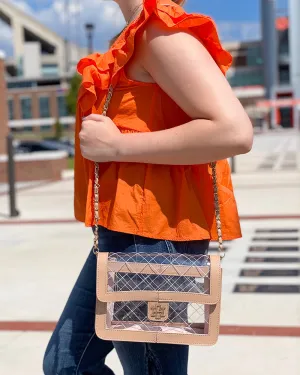 Quinn Quilted Clear Bag