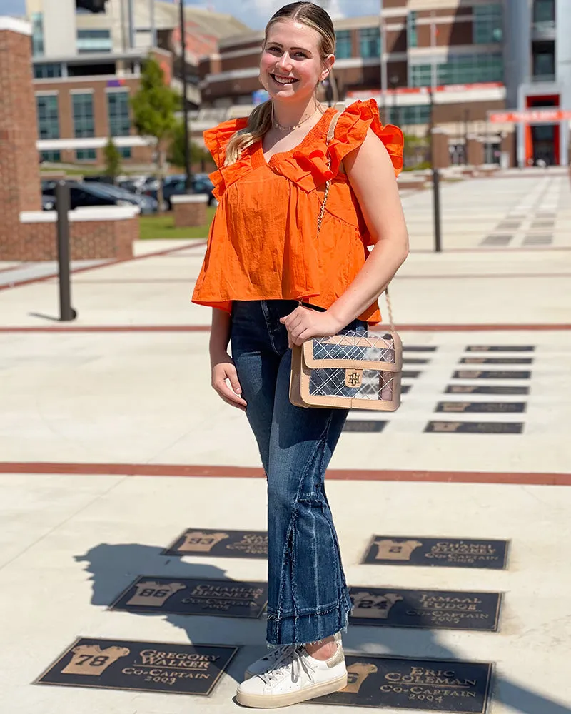 Quinn Quilted Clear Bag