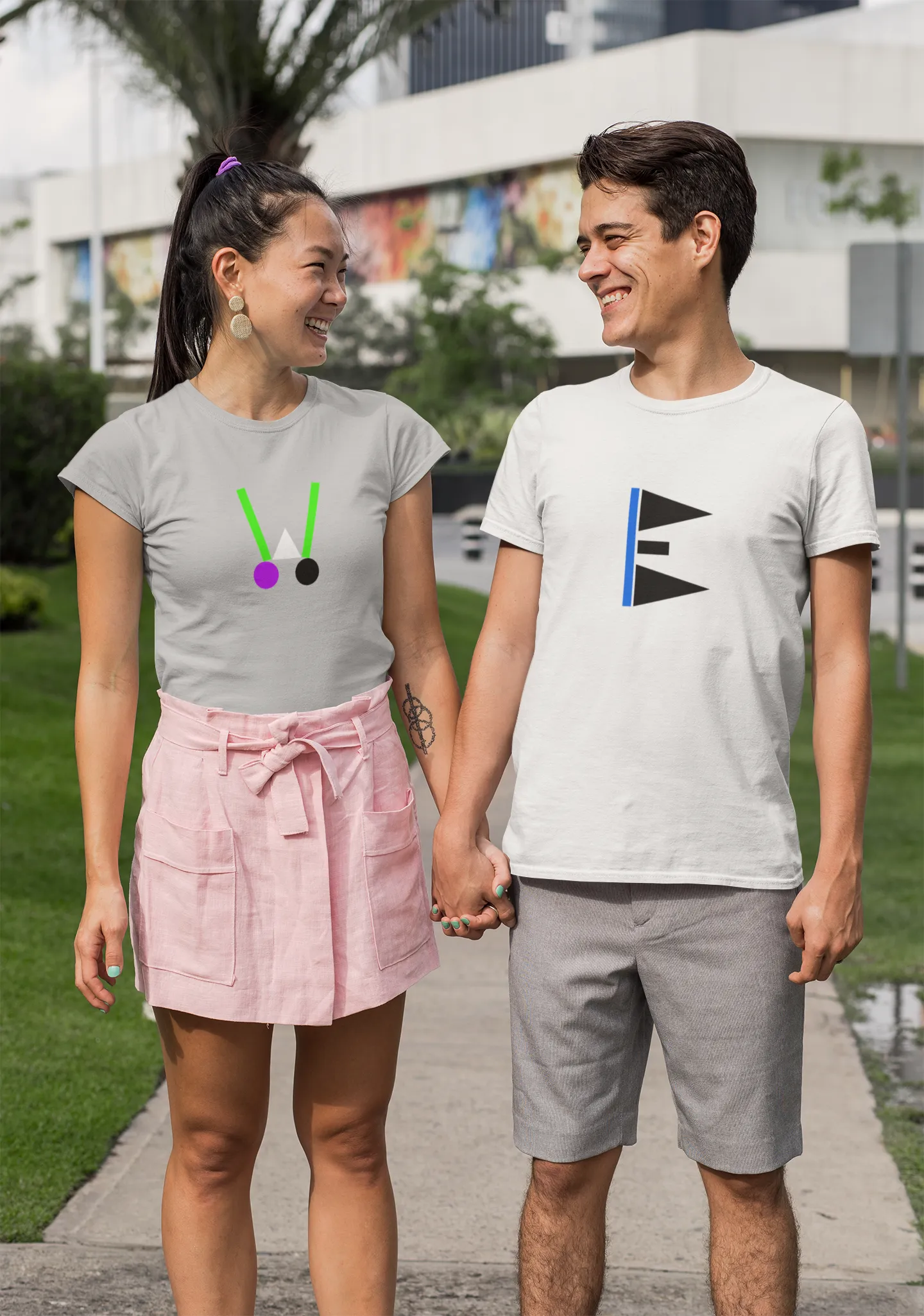 "E" Initial Adult T-shirt