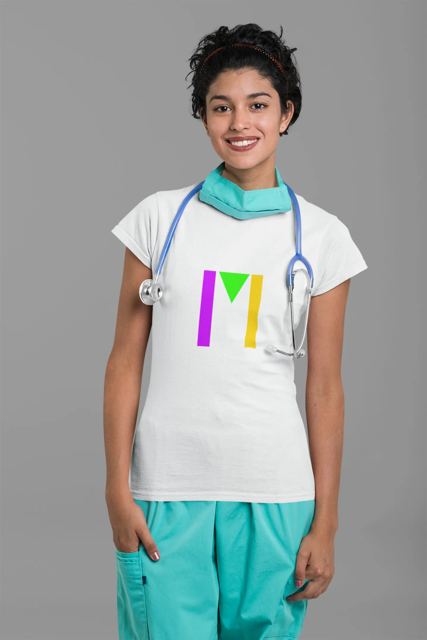 "M" Initial Adult T-shirt