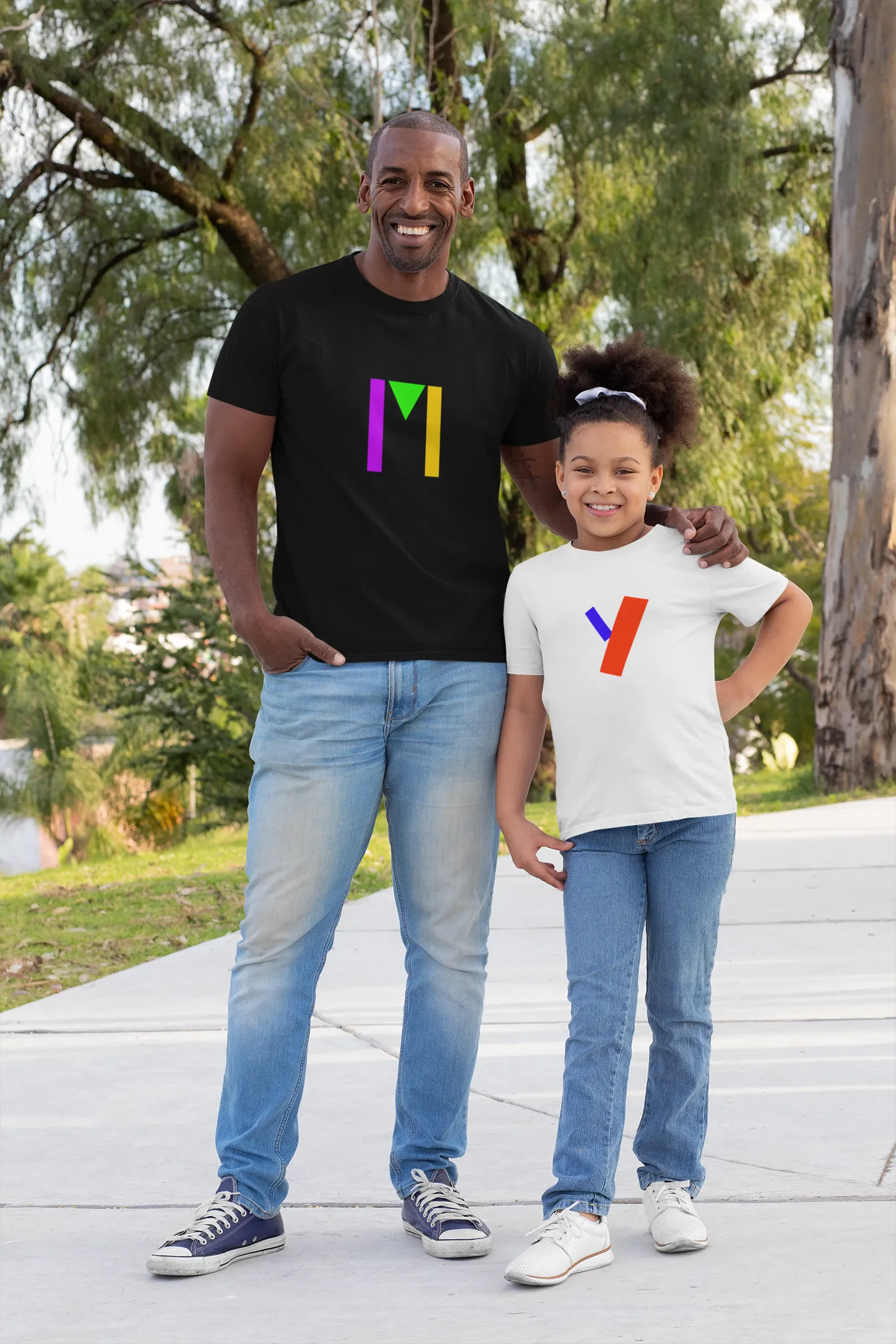 "M" Initial Adult T-shirt