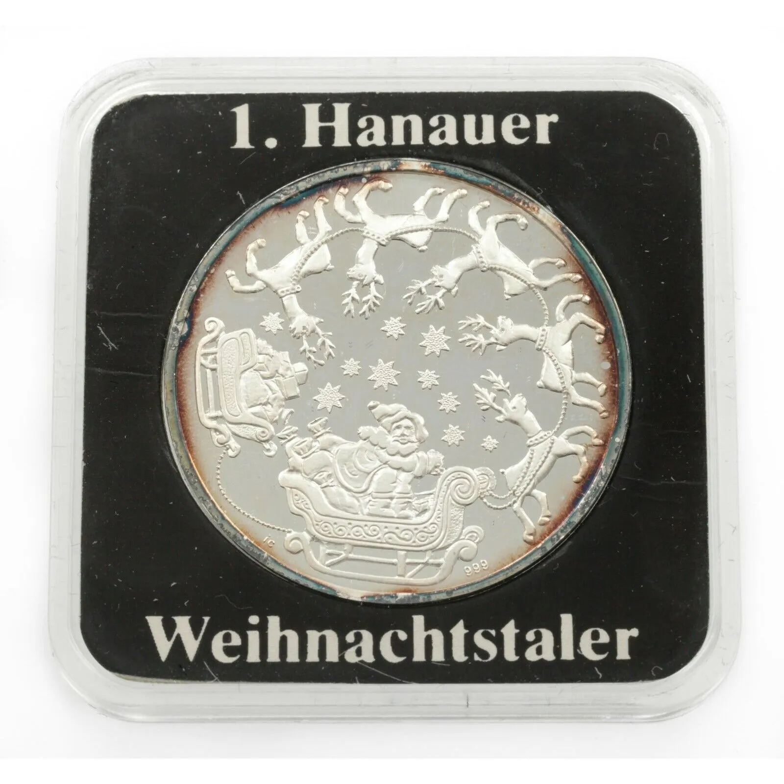 Rare 1980's Modern Germany Silver Commemorative Token Lot 8 Hanau, Weihnachten
