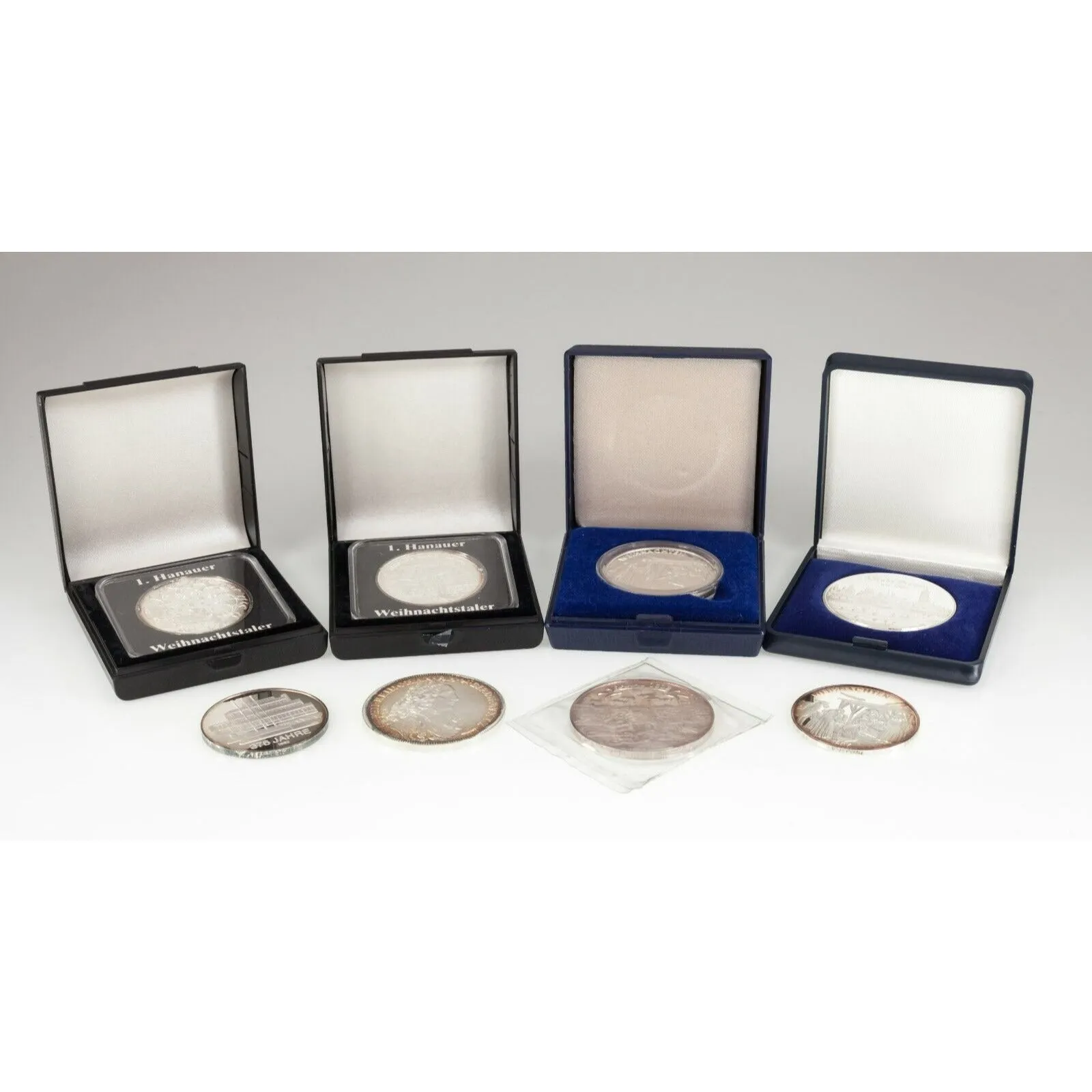 Rare 1980's Modern Germany Silver Commemorative Token Lot 8 Hanau, Weihnachten