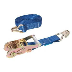 Rated 1000kg Capacity 2777kg Ratchet Tie Down Strap J-Hook 6m X  38mm 786547