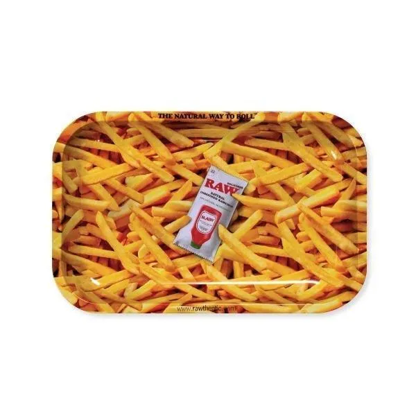 RAW Authentic French Fries Small Rolling Tray - (1 Count)