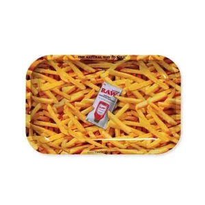 RAW Authentic French Fries Small Rolling Tray - (1 Count)