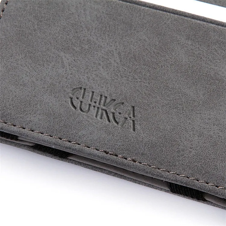 Realaiot Ultra Thin New Men Male PU Leather Mini Small Magic Wallets Zipper Coin Purse Pouch Plastic Credit Bank Card Case Holder