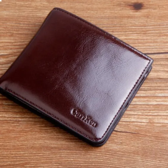 Realaiot wallet man small purse varnished short mini leather wallet purse billetera hombre carteras portmonee man for erkek cuzdan