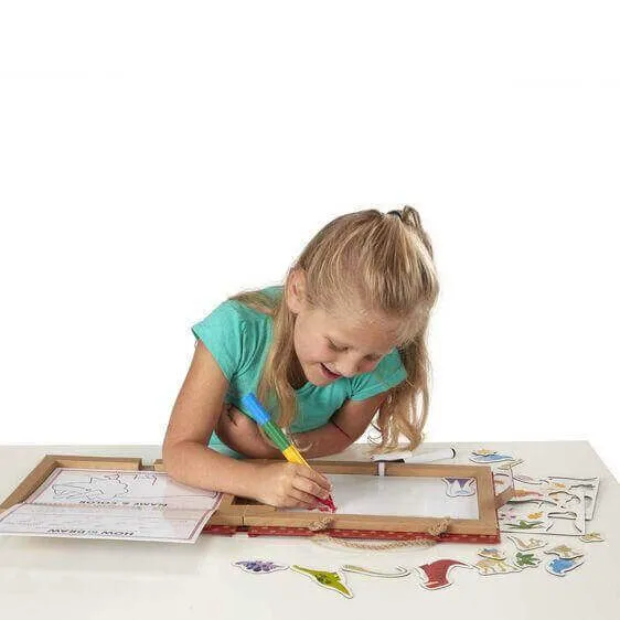 Reusable Drawing and Magnet Kit - Dinosaurs