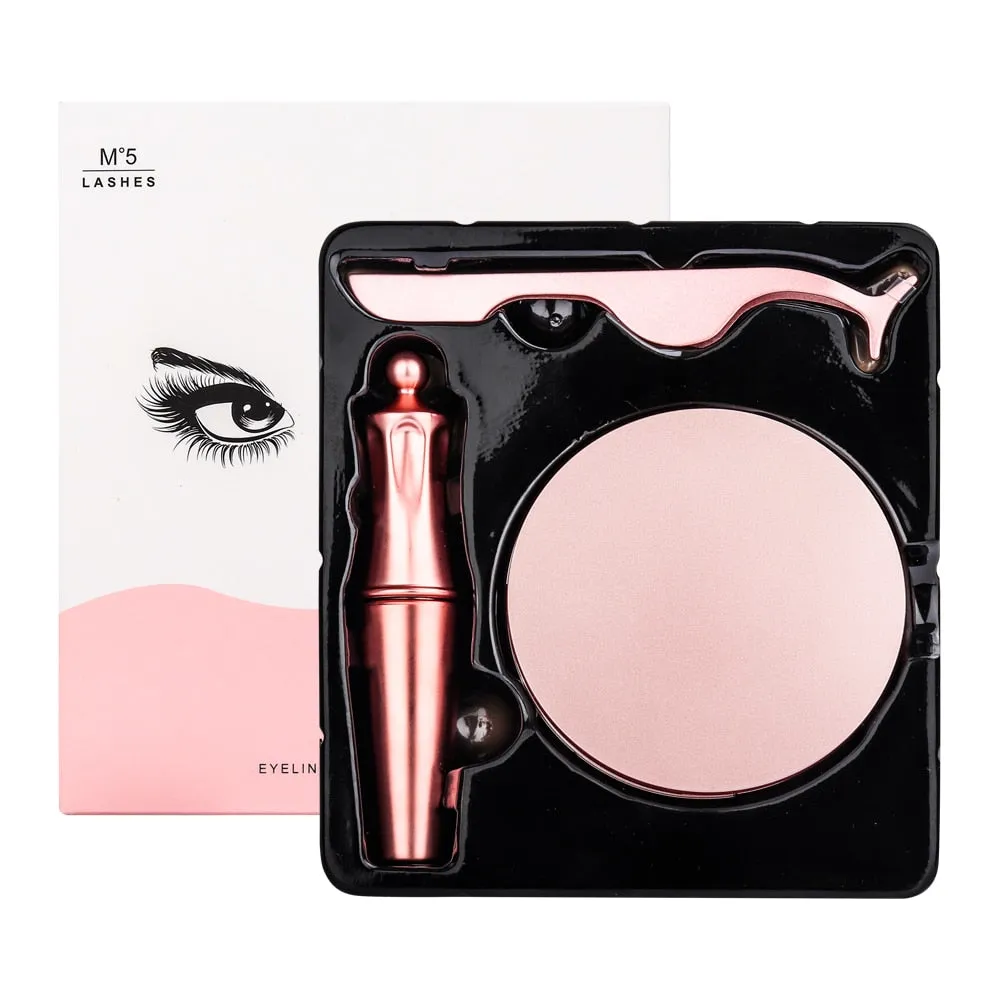 Reusable Magnetic Eyelashes And Magnetic Eyeliner Set
