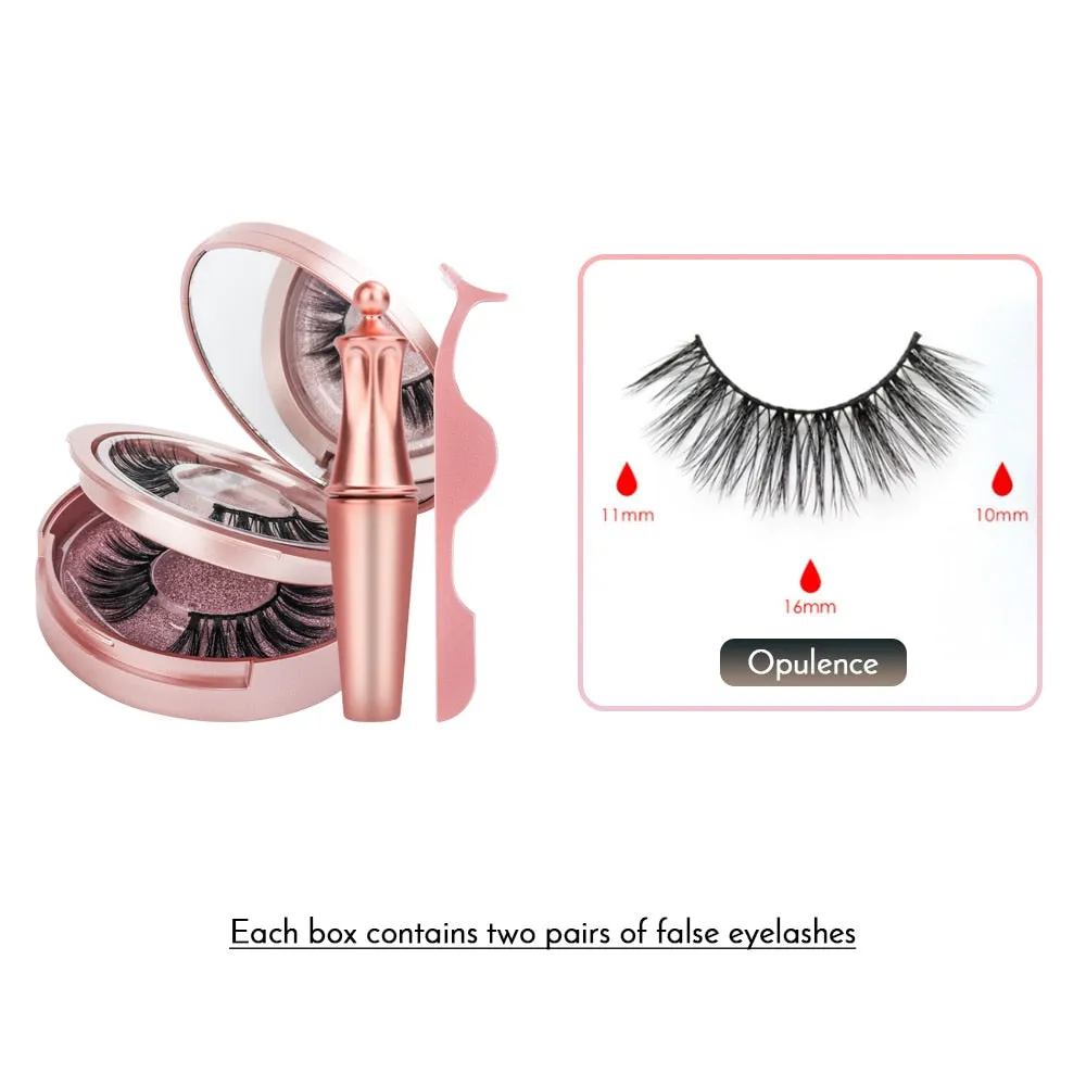 Reusable Magnetic Eyelashes And Magnetic Eyeliner Set