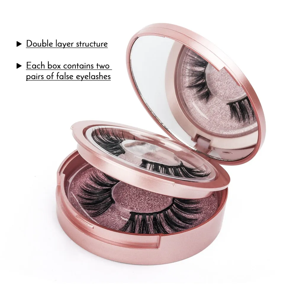 Reusable Magnetic Eyelashes And Magnetic Eyeliner Set