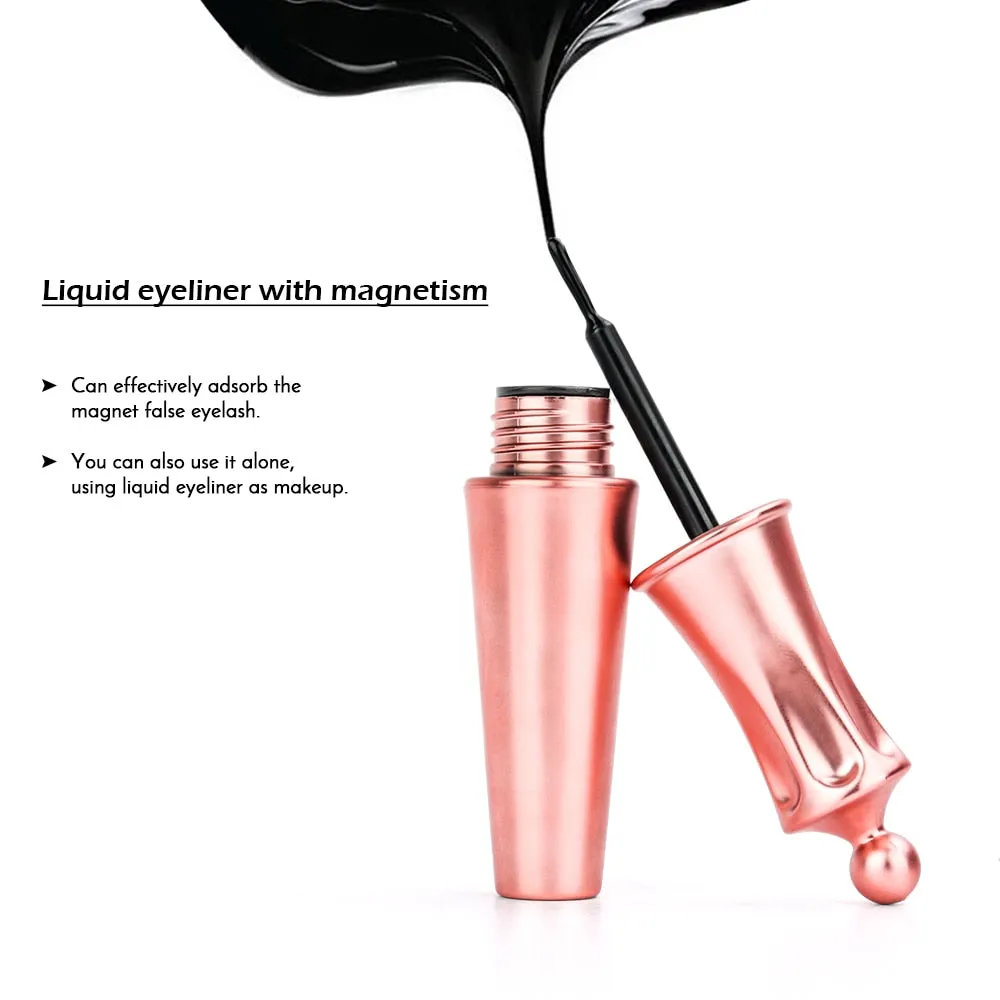 Reusable Magnetic Eyelashes And Magnetic Eyeliner Set