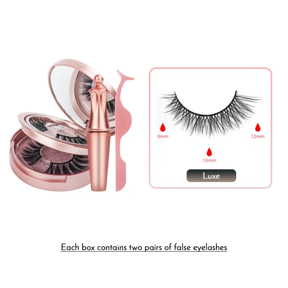 Reusable Magnetic Eyelashes And Magnetic Eyeliner Set