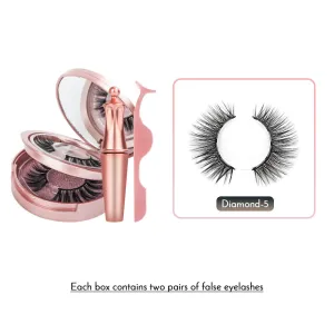 Reusable Magnetic Eyelashes And Magnetic Eyeliner Set