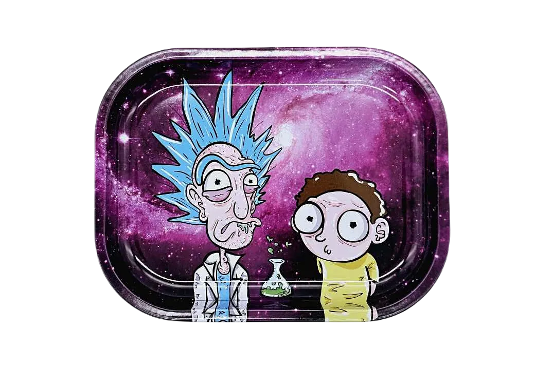 Rick N Morty Galaxy Rolling Tray Mini