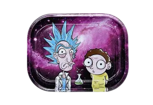 Rick N Morty Galaxy Rolling Tray Mini