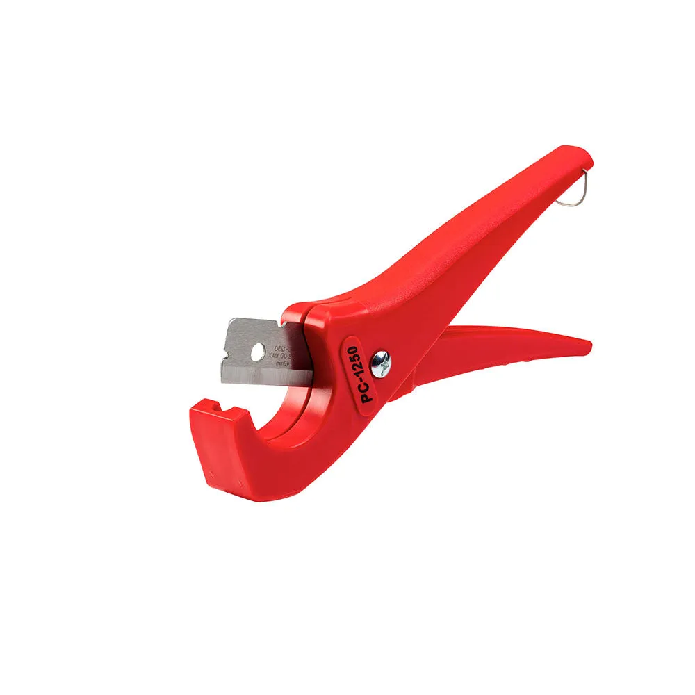 RIDGID 23488 PC-1250 Scissor Style Single Stroke Plastic Pipe and Tubing Cutter, 1/8" to 1-5/8"