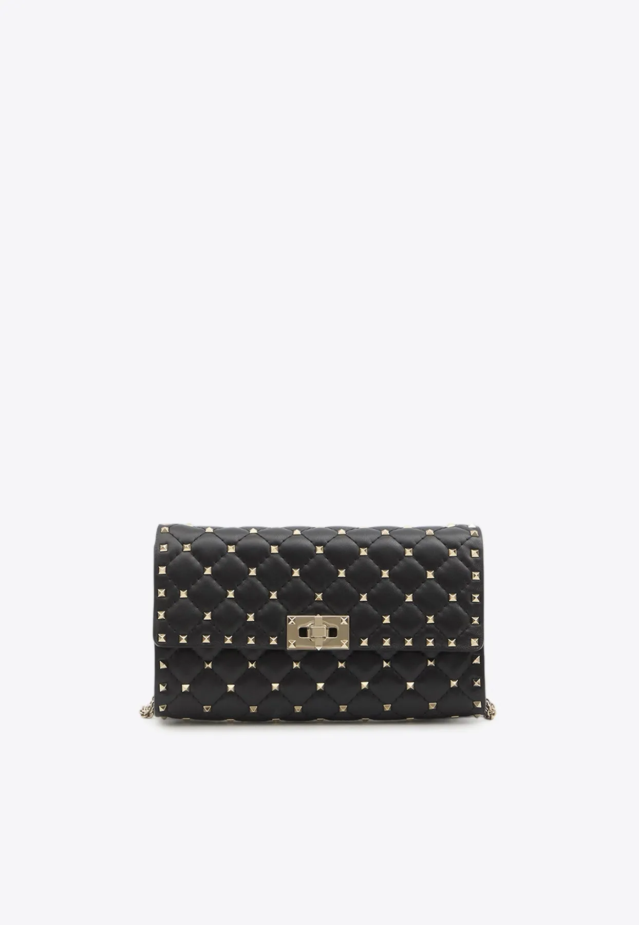 Rockstud Nappa Leather Clutch