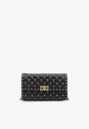 Rockstud Nappa Leather Clutch