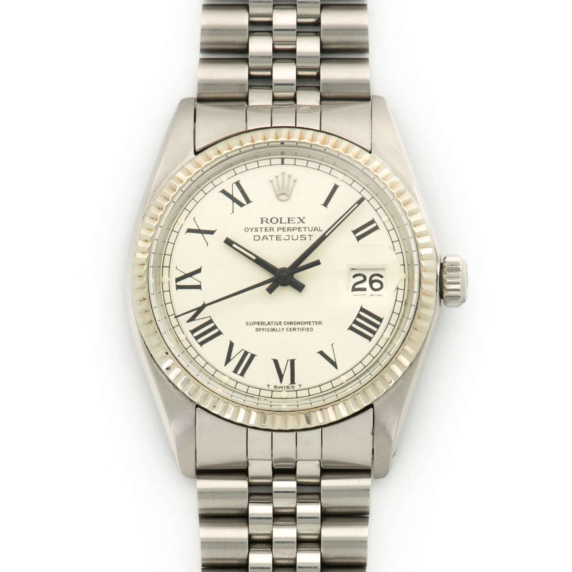 Rolex Steel Datejust Buckley Dial Watch Ref. 1601