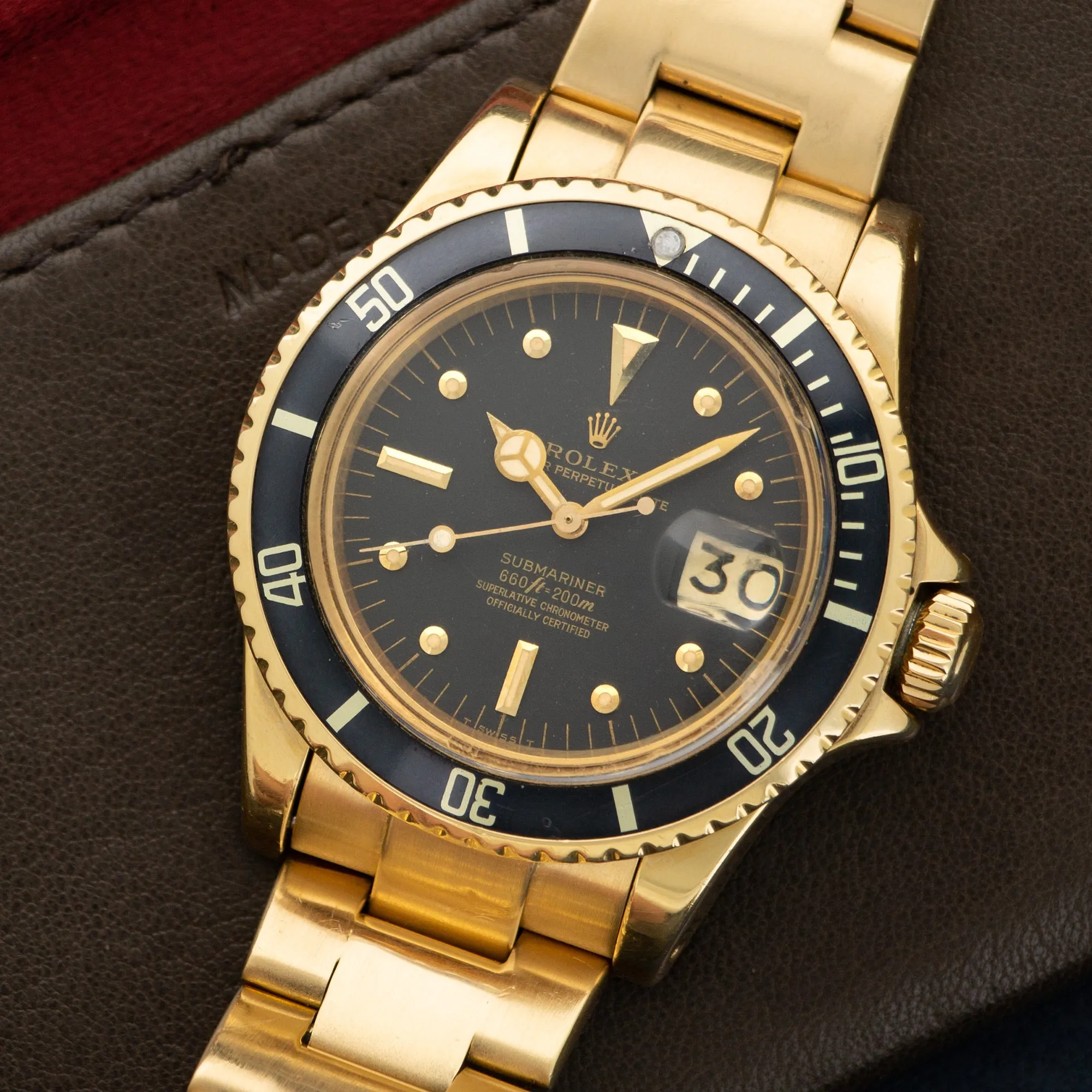 Rolex Yellow Gold Submariner Watch Ref. 1680