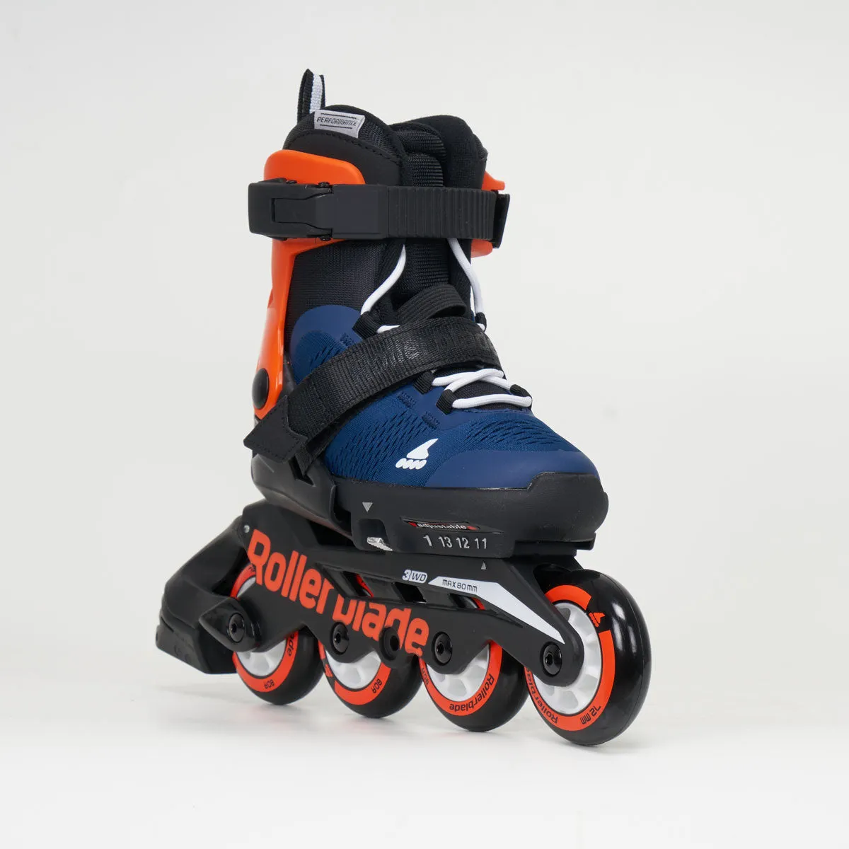 Rollerblade Microblade Junior Inline Skates - Unisex - Blue / Orange