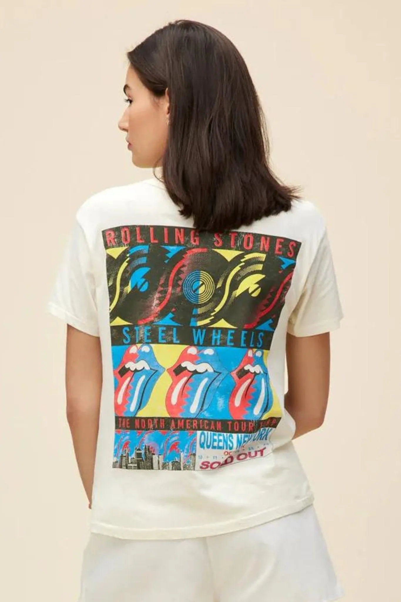 Rolling Stones Steel Wheels Ringer Tee