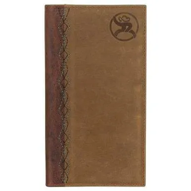 Roughy Stitched Checkbook Cover