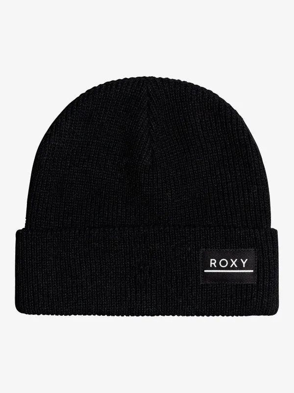 Roxy Womens Harper Cuff Beanie - True Black