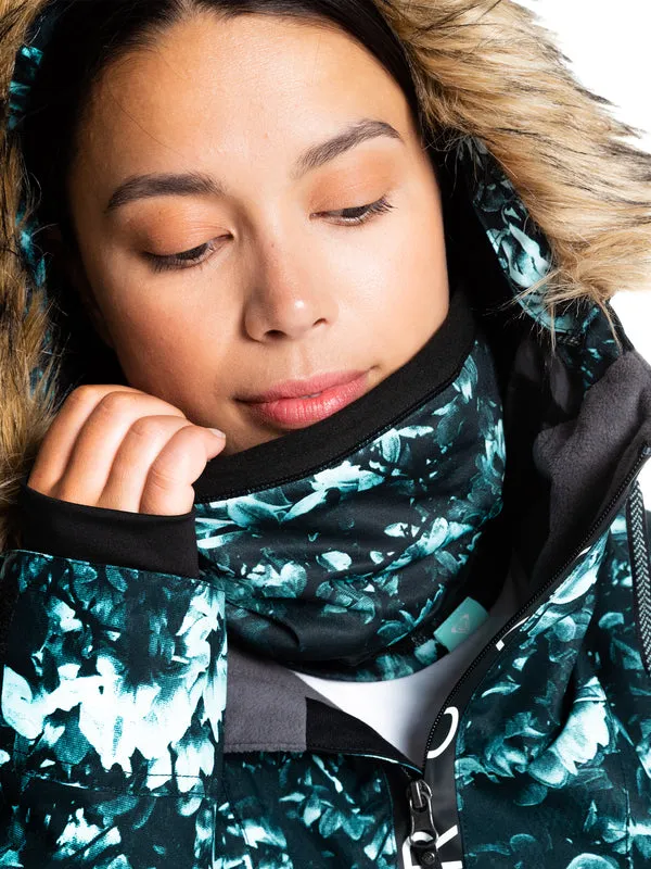 Roxy Womens Lana Neck Warmer - True Black Akio