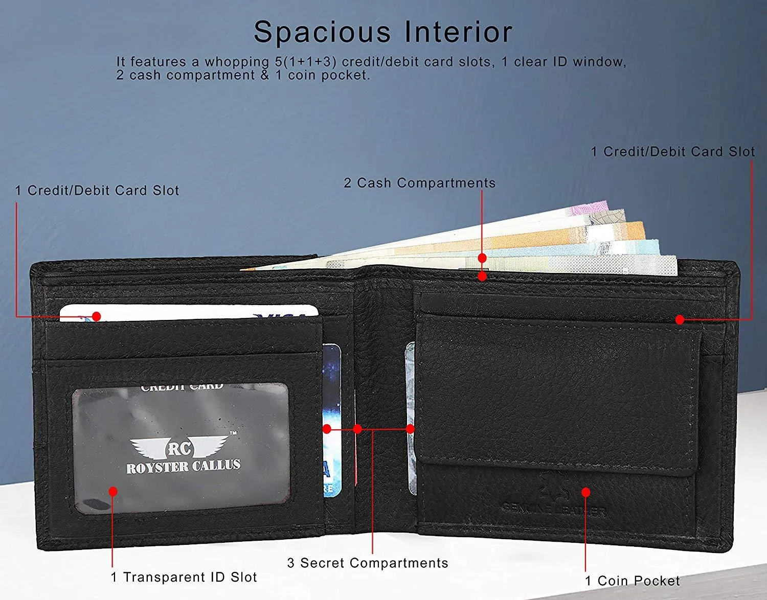 Royster Callus Black Men's Wallet