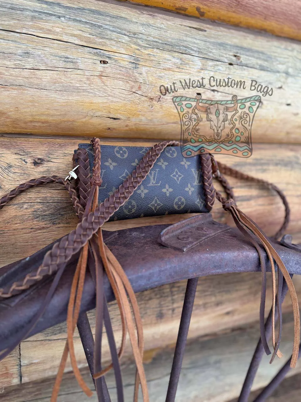 RTS GM Pouch Crossbody Revamped Leather Braiding *Caramel