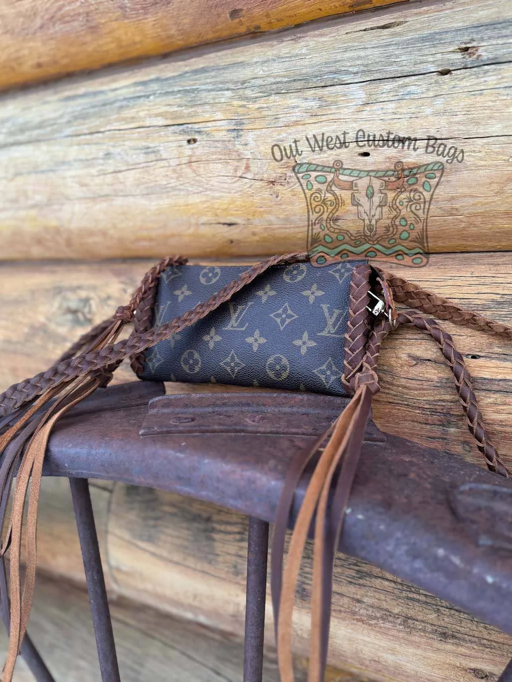 RTS GM Pouch Crossbody Revamped Leather Braiding *Caramel