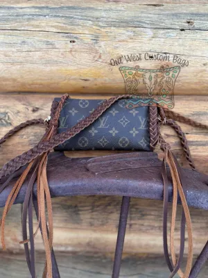 RTS GM Pouch Crossbody Revamped Leather Braiding *Caramel