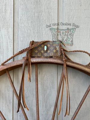 RTS Out West GM Pouch Crossbody Turquoise Concho