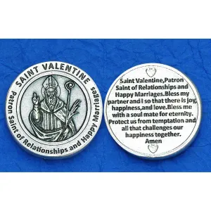 Saint Valentine Italian Pocket Token Coin