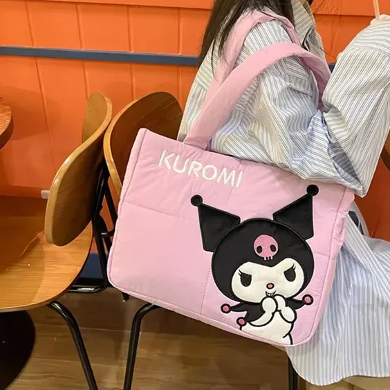 Sanrio Kuromi Shoulder Bag | Spacious Tote with Large Capacity
