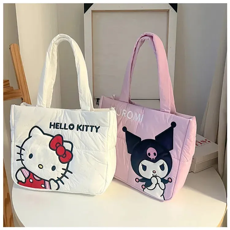 Sanrio Kuromi Shoulder Bag | Spacious Tote with Large Capacity
