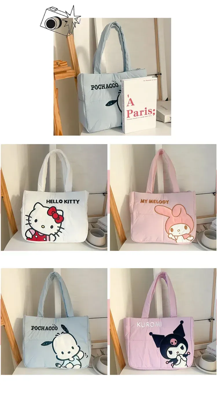 Sanrio My Melody Shoulder Tote | Spacious and Stylish Large Capacity Bag