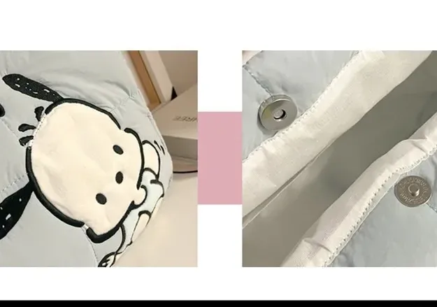 Sanrio Pochacco Shoulder Bag | Spacious Tote with Large Capacity